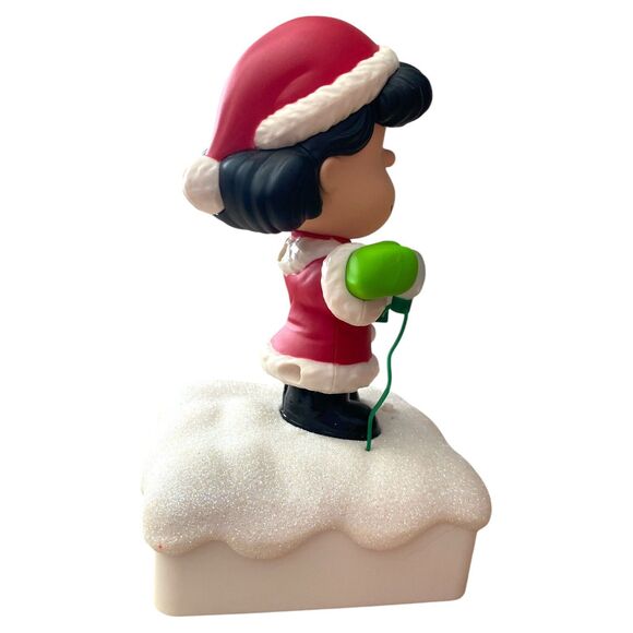 Hallmark 2015 Lucy Peanuts Light Show Christmas Figurine | Wireless Music Lights - Picture 6 of 10